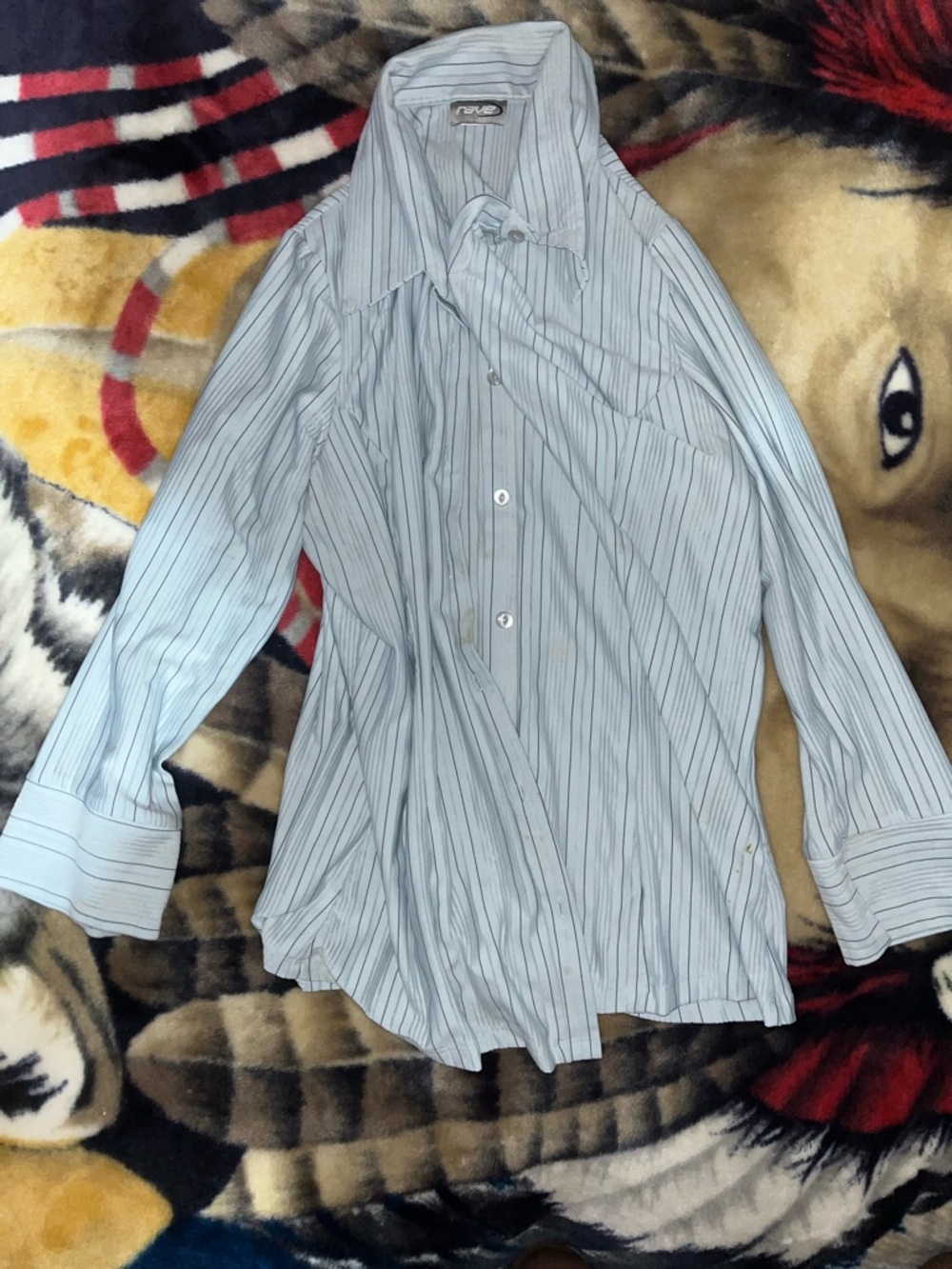 Light Blue Striped Dress Shirt